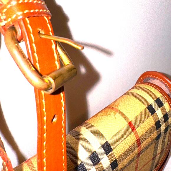 Vintage Burberry Authentic Crossbody Bag Purse - Picture 7 of 13